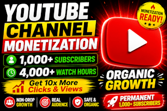 do youtube channel promotion real USA UK subscription for channel monetization