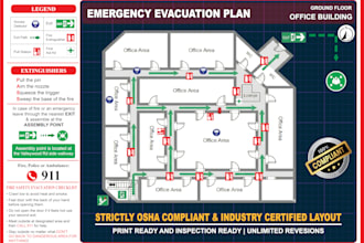 craft compliant fire escape plans and emergency evacuation maps