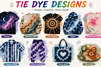 design unique watercolor seamless fabric textile print tie dye vector patterns
