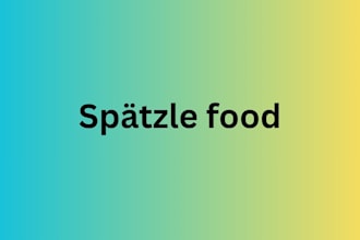 make healthy food and soup spatzle for german