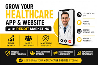 boost sales for telemedicine website, telehealth dental app via reddit marketing