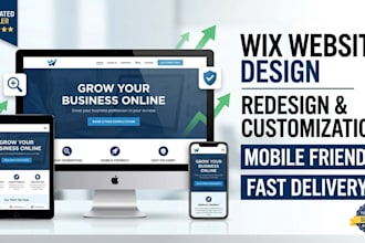 design redesign customize wix website