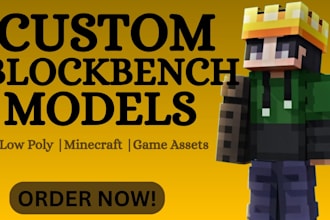 make high quality custom models in blockbench