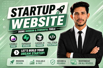 build your startup website using lovable supabase and cursor ai