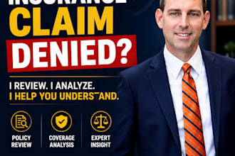 review your insurance policy and analyze coverage issues