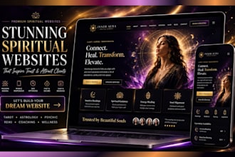 design spiritual website astrology wordpress website tarot reading with booking