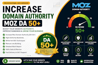 increase moz da, increase da pa, increase domain authority, increase da 50