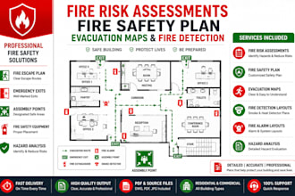create fire risk assessment fire safety plan evacuation maps and fire detection