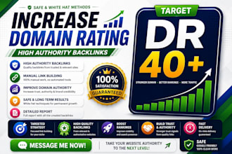 increase domain rating ahrefs dr40 plus