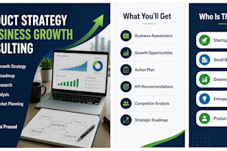 provide product strategy and business growth consulting