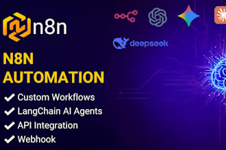 build ai agents, n8n automation workflows, chatgpt and langchain solution