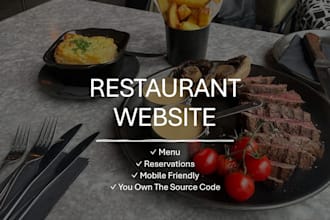 create a modern restaurant website with online reservations