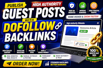 publish high authority guest posts with dofollow backlinks