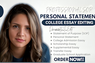 edit your statement of purpose sop, personal statement, college admission essay