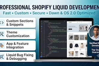 do custom coding and liquid modifications for shopify theme