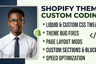 do custom coding and liquid modifications for shopify theme