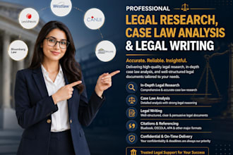 do legal research, case law analysis and legal writing