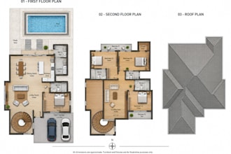 create a 2d color floor plan for your real estate listing