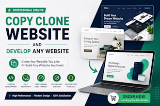 copy clone website and develop any kind of website