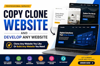 copy clone website and develop all website