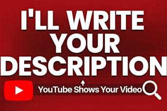 write 5 youtube video descriptions that get views