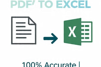 accurate PDF to excel data entry with formulas