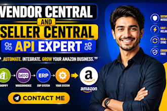 build amazon vendor central and seller central API integration