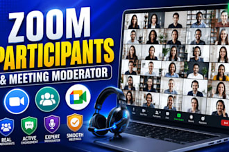 be your zoom meeting expert and participants moderator