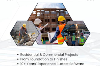 localize material list for contractor, house extension takeoff cost estimation