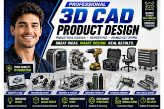 3d cad product design industrial product rendering 3d design for manufacturing