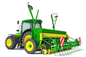 design 3d truck van model, futuristic and scifi vehicle 3d model, tractor model