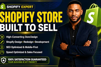 shopify eccommerce website development, design redesign shopify store expert SEO