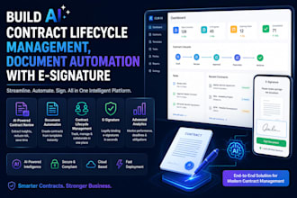 build ai contract lifecycle management, document automation with e signature