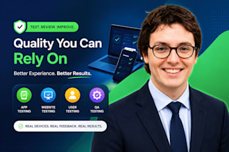 do app testing, website testing, QA testing, user testing