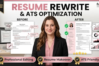 rewrite and professionally optimize resume and CV for better results