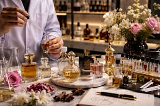 formulate perfume, fragrance oil blend, cologne, attar and unique scent profiles