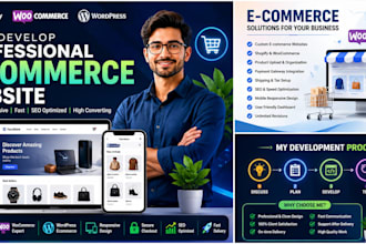 build a modern shopify or woo commerce ecommerce website
