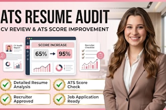 audit resume and CV and improve ats score for job applications