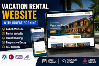 build a vacation rental website, booking, airbnb integration