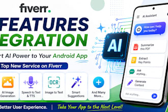 integrate ai and chatbot, PDF summary, ocr and gemini, openai API in android app