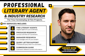 find best literary agent, producer, manager for movie script and screenplay