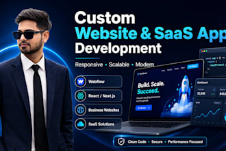 develop a custom website or saas app for your business