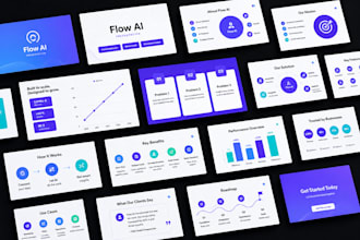 create a professional investor pitch deck presentation