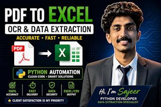 automate PDF data extraction using python