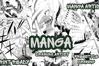 draw anime manga comic book illustration edit manga pages as a mangaka