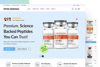 build peptide store research peptide website woocommerce peptide website