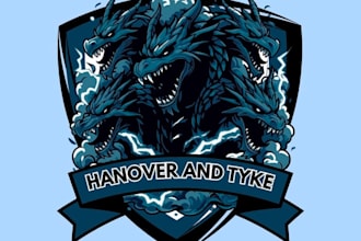 make awesome style hydra mascot logo design in 12 hours