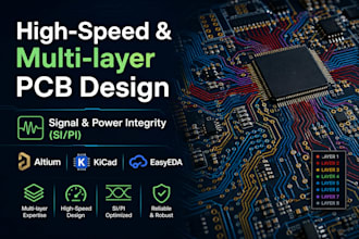 design high speed, multi layer pcb design, si, pi, and impedance control