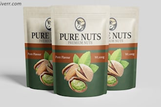 create premium pouch and food packaging design