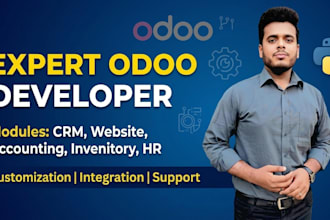 develop custom odoo modules and API integration